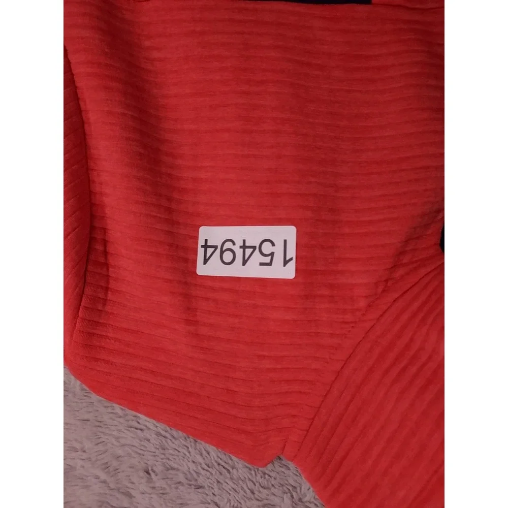 J Crew Sweater Womens Extra Large Quilted Snap Front Pullover Pocket Pink Preppy